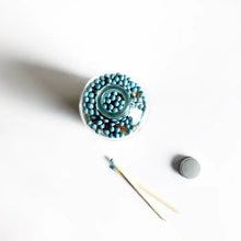 Load image into Gallery viewer, 4" ROBIN'S EGG BLUE CANDLE MATCH JAR