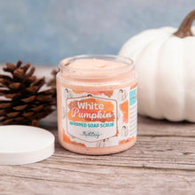 Load image into Gallery viewer, WHITE PUMPKIN WHIPPED SOAP SCRUB
