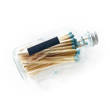 Load image into Gallery viewer, 4" ROBIN'S EGG BLUE CANDLE MATCH JAR