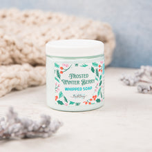 Load image into Gallery viewer, FROSTED WINTER BERRY WHIPPED SOAP