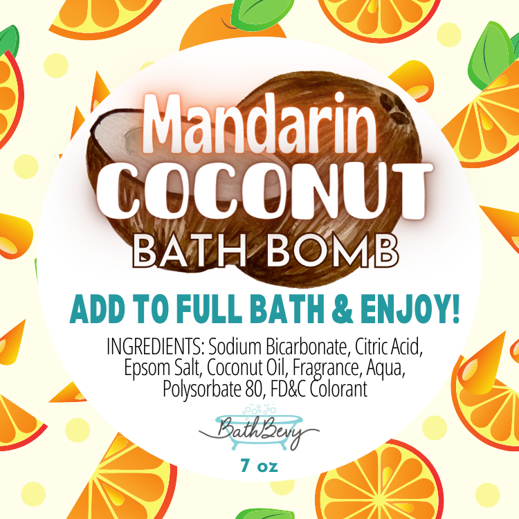 MANDARIN COCONUT BATH BOMB – Bath Bevy