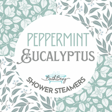 Load image into Gallery viewer, PEPPERMINT EUCALYPTUS SHOWER STEAMERS (SET OF 2)