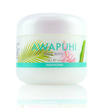 Load image into Gallery viewer, Jar of Awapuhi Hawaiian body butter with palm leaf design on a white background