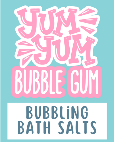 YUM YUM BUBBLE GUM BUBBLING BATH SALTS