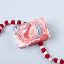 Load image into Gallery viewer, CANDY CANE HANDMADE SOAP BAR