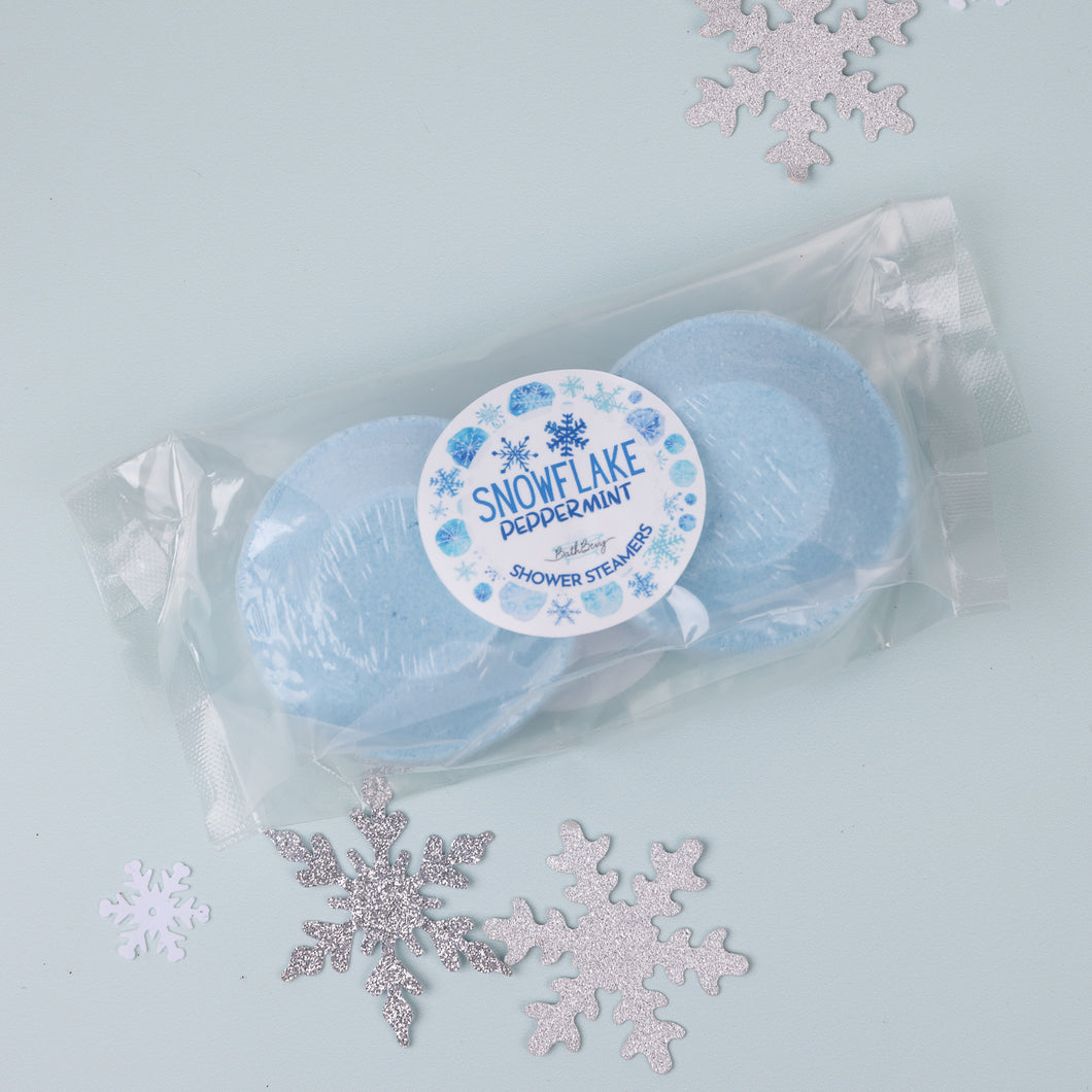 SNOWFLAKE SHOWER STEAMERS (SET OF 2)