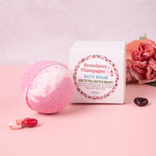 Load image into Gallery viewer, STRAWBERRY CHAMPAGNE BATH BOMB