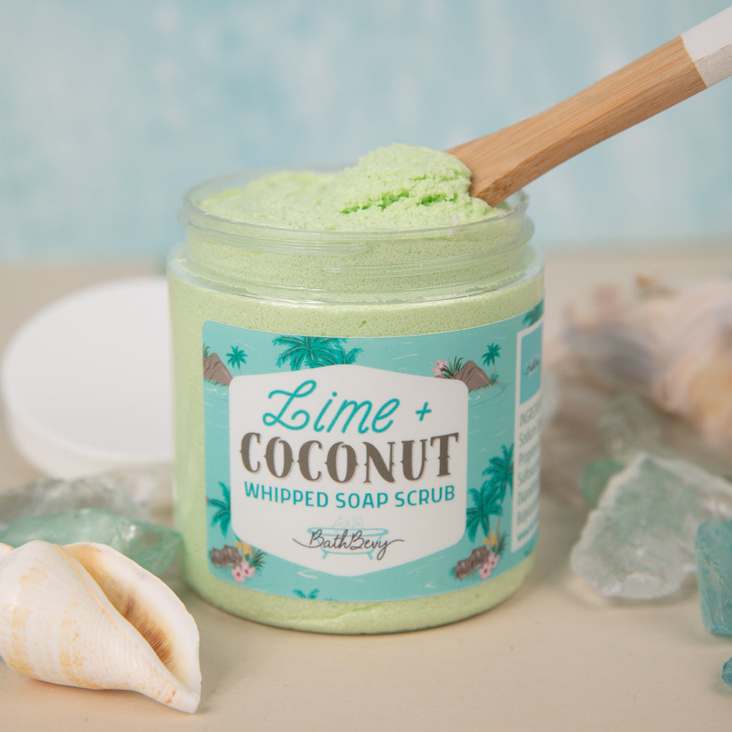 LIME + COCONUT WHIPPED SOAP SCRUB