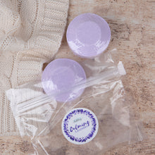 Load image into Gallery viewer, CALMING LAVENDER SHOWER STEAMERS (SET OF 2)