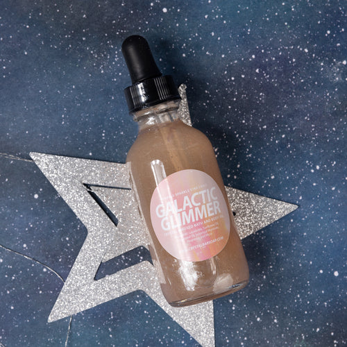 GALACTIC GLIMMER CRYSTAL INFUSED BATH AND BODY OIL