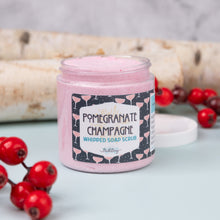 Load image into Gallery viewer, POMEGRANATE CHAMPAGNE WHIPPED SOAP SCRUB