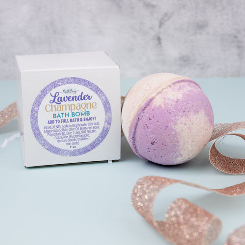 LAVENDER CHAMPAGNE BATH BOMB