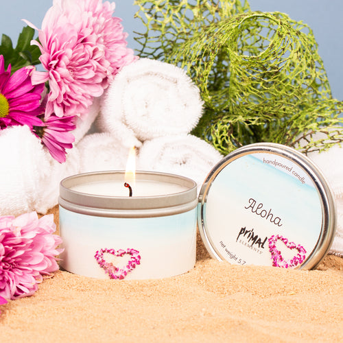 ALOHA TRAVEL TIN CANDLE