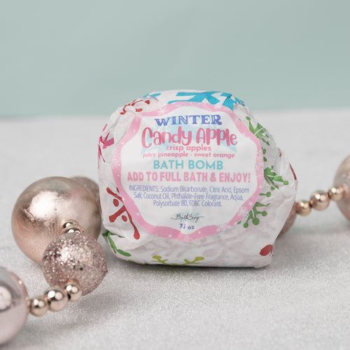 WINTER CANDY APPLE BATH BOMB