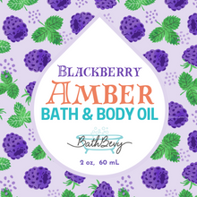Load image into Gallery viewer, BLACKBERRY AMBER BATH AND BODY OIL