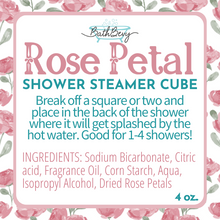 Load image into Gallery viewer, ROSE PETAL SHOWER STEAMER CUBE