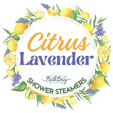 Load image into Gallery viewer, CITRUS LAVENDER SHOWER STEAMERS (SET OF 2)