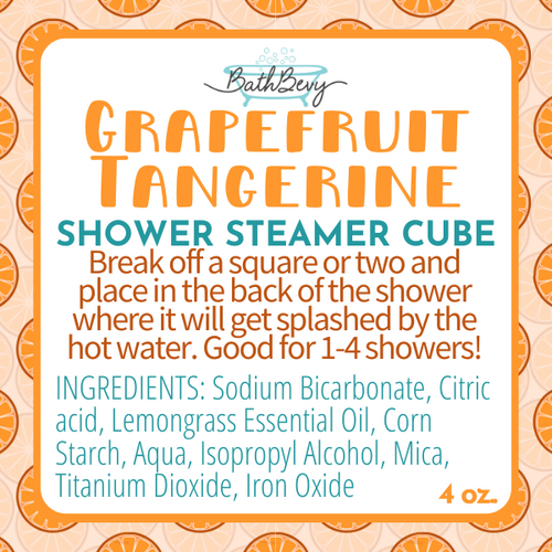 GRAPEFRUIT TANGERINE SHOWER STEAMER CUBE