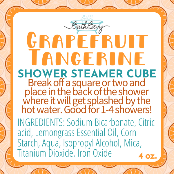 GRAPEFRUIT TANGERINE SHOWER STEAMER CUBE