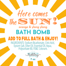 Load image into Gallery viewer, HERE COMES THE SUN BATH BOMB