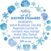 Load image into Gallery viewer, SNOWFLAKE SHOWER STEAMERS (SET OF 2)