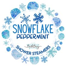 Load image into Gallery viewer, SNOWFLAKE SHOWER STEAMERS (SET OF 2)