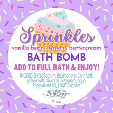 Load image into Gallery viewer, SPRINKLES! BATH BOMB