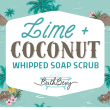 Load image into Gallery viewer, LIME + COCONUT WHIPPED SOAP SCRUB