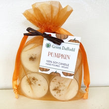 Load image into Gallery viewer, PUMPKIN SOY TEALIGHTS (SET OF 4)