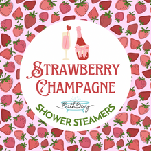 Load image into Gallery viewer, STRAWBERRY CHAMPAGNE SHOWER STEAMERS (SET OF 2)