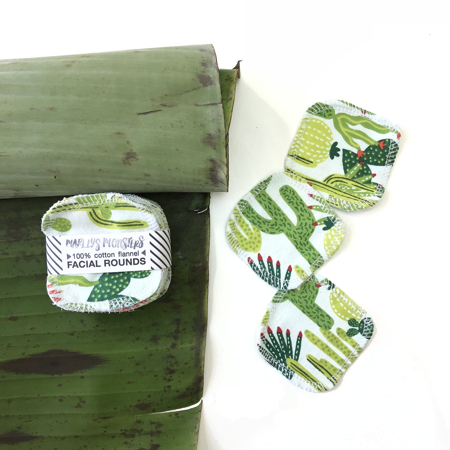 CACTUS PRINT FACIAL ROUNDS