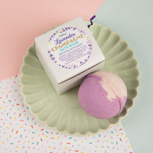 Load image into Gallery viewer, LAVENDER CHAMPAGNE BATH BOMB