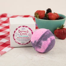 Load image into Gallery viewer, BERRIES &amp; CREAM BATH BOMB