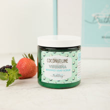 Load image into Gallery viewer, COCONUT LIME VERBENA WHIPPED SOAP SCRUB