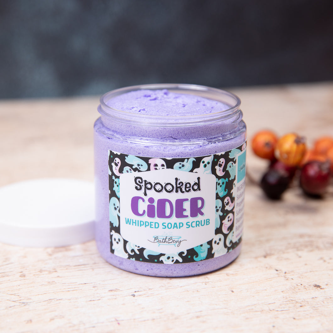 SPOOKED CIDER WHIPPED SOAP SCRUB