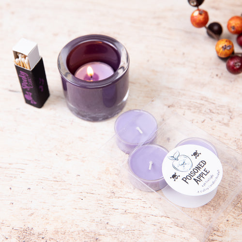 POISONED APPLE TEALIGHTS (SET OF 4)