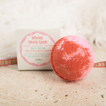 Load image into Gallery viewer, WINTER CANDY APPLE BATH BOMB