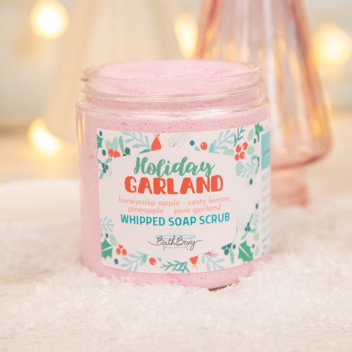 HOLIDAY GARLAND WHIPPED SOAP SCRUB