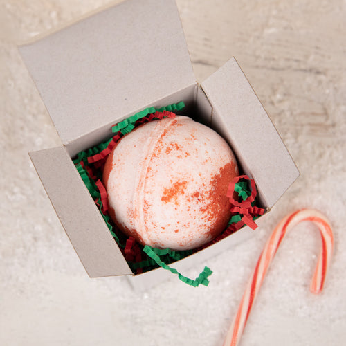 CANDY CANE BATH BOMB