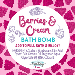 BERRIES & CREAM BATH BOMB