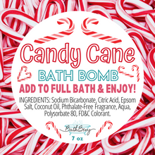 Load image into Gallery viewer, CANDY CANE BATH BOMB