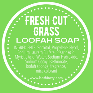 FRESH CUT GRASS LOOFAH SOAP BAR