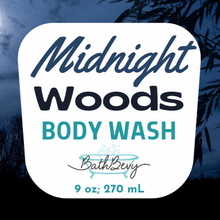 Load image into Gallery viewer, MIDNIGHT WOODS BODY WASH