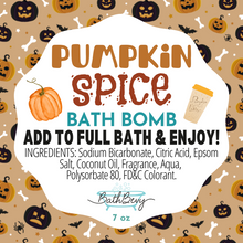 Load image into Gallery viewer, PUMPKIN SPICE BATH BOMB