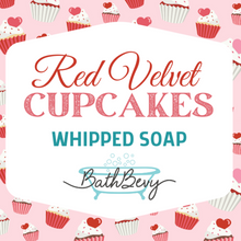 Load image into Gallery viewer, RED VELVET CUPCAKES WHIPPED SOAP