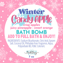 Load image into Gallery viewer, WINTER CANDY APPLE BATH BOMB